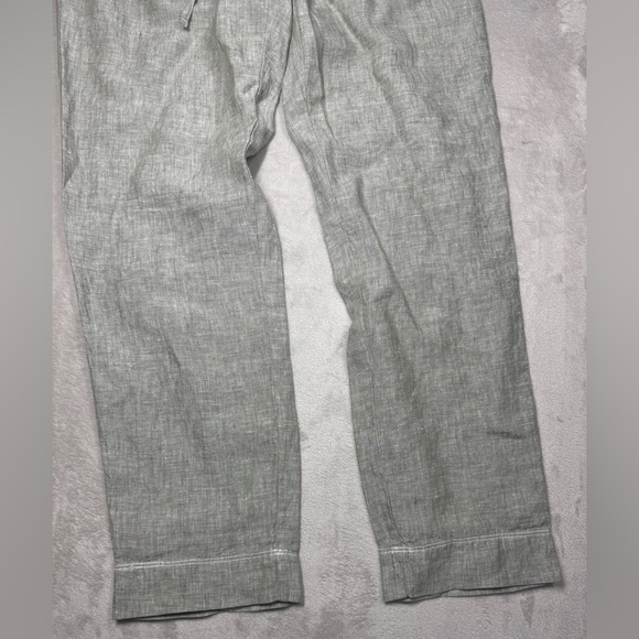Tommy Bahama Women’s 100% Linen Green Casual Lagenlook Drawstring Pants Medium - Picture 4 of 15